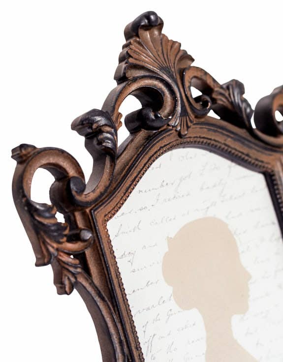 McGowan & Rutherford – ornamentert bilderamme i antikk bronse, 13 × 18 cm