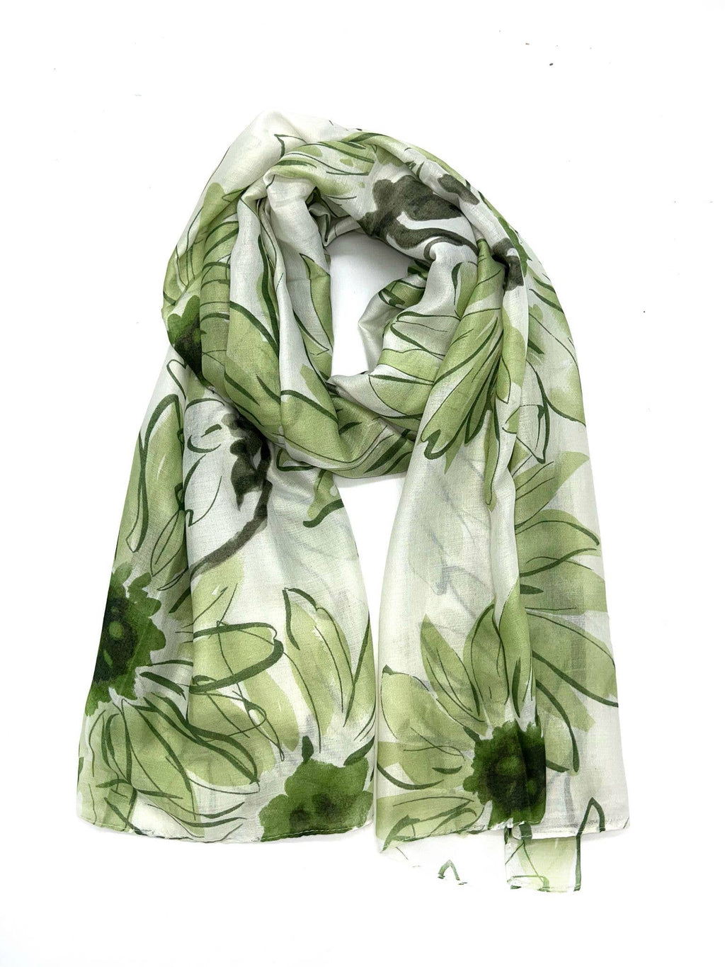 LINETA - Daisy floral skjerf