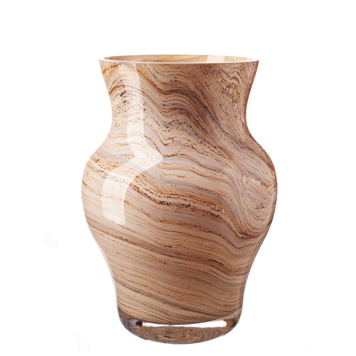 Amelia Art Glass – Glassvase Natural Stone 26cm