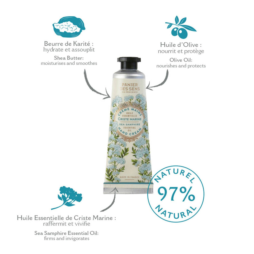 Panier des Sens håndkrem 30 ml - Sea Fennel