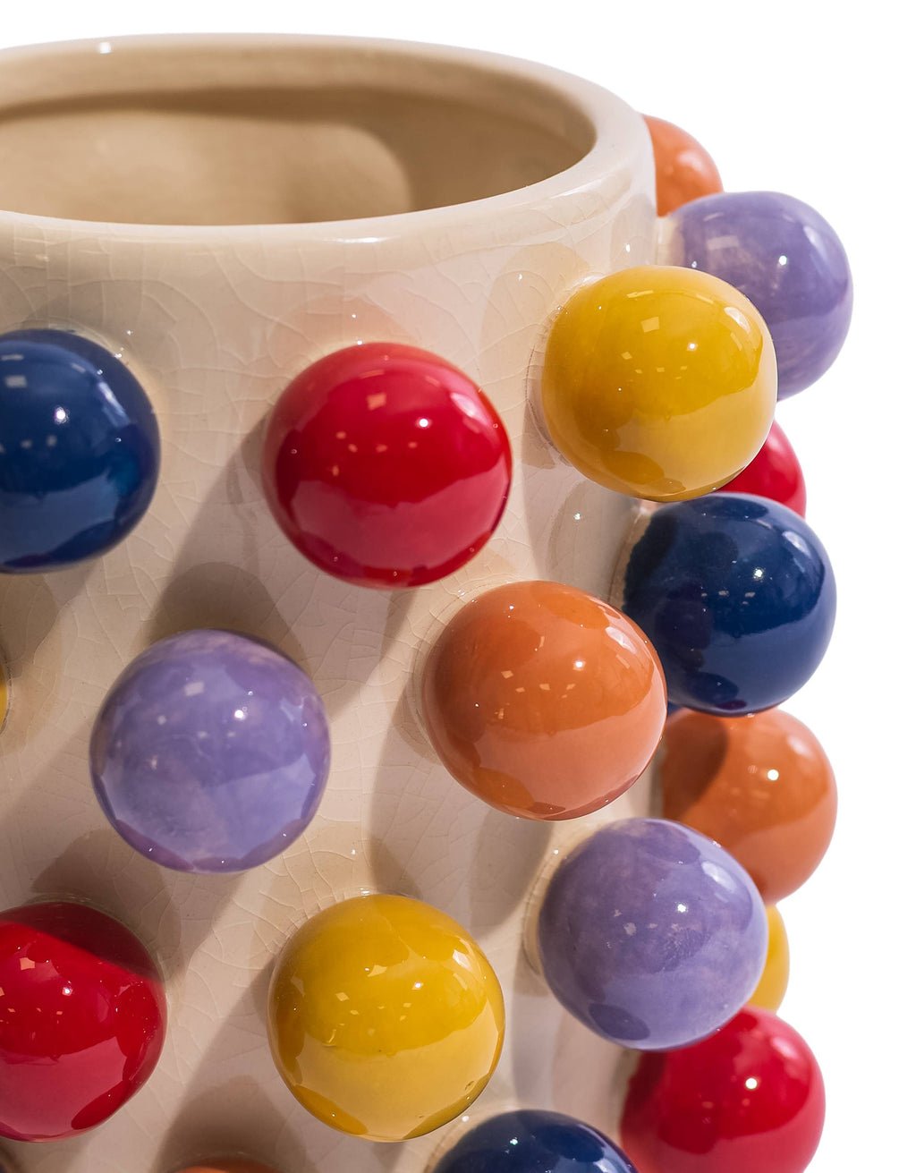 McGowan – Pom Pom-vase i flerfarget keramikk