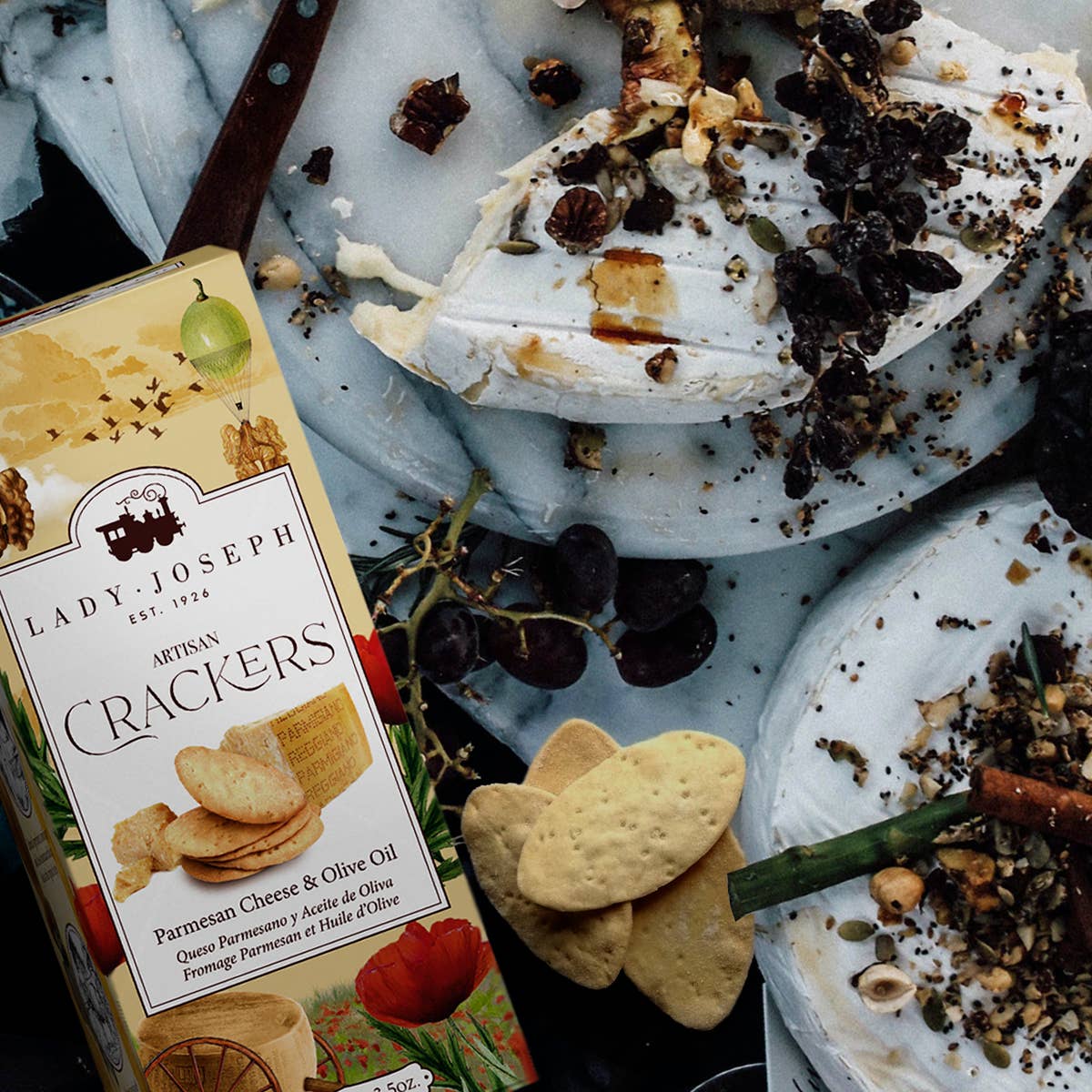 Lady Joseph – Crackers med parmesan & olivenolje 100g