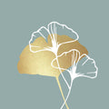 PPD – Golden Ginkgo Eucalyptus servietter 33 x 33 cm