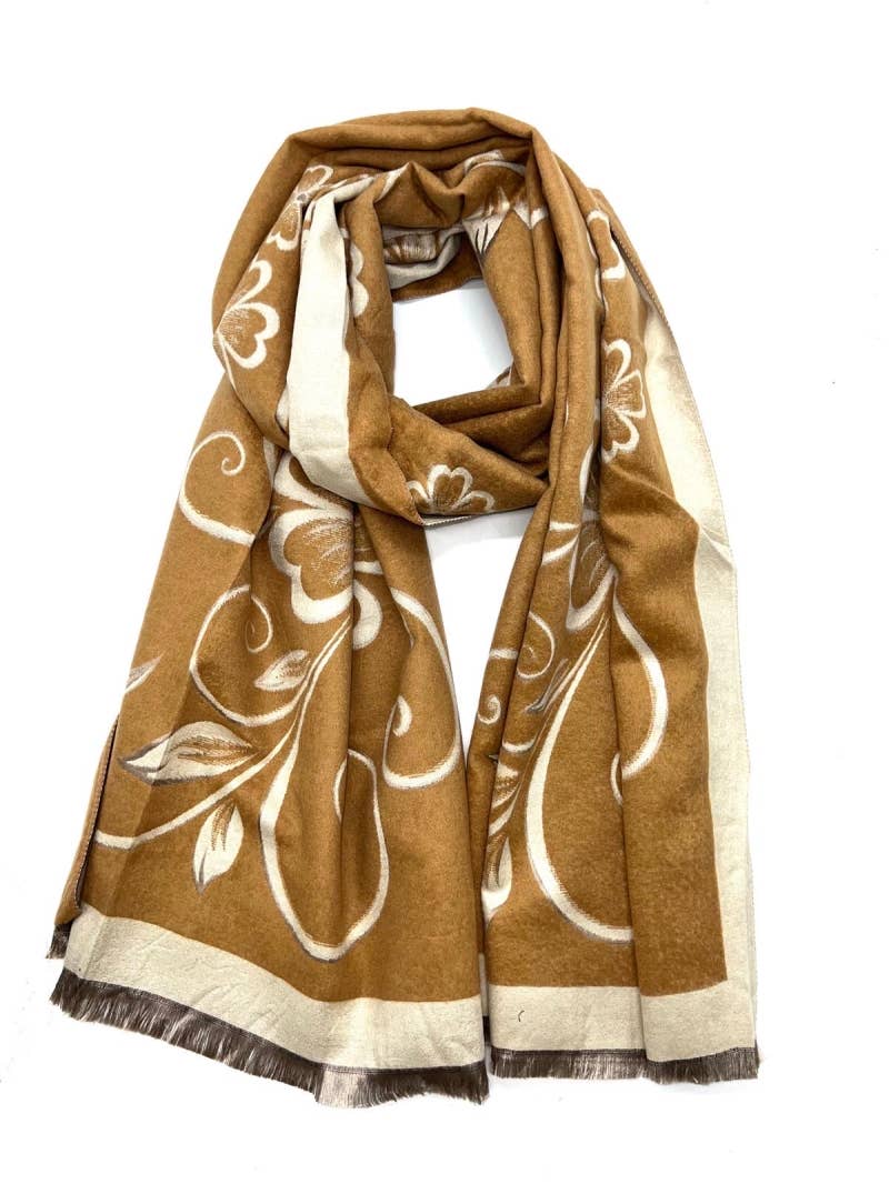LINETA - Mykt skjerf 50% ullblandings