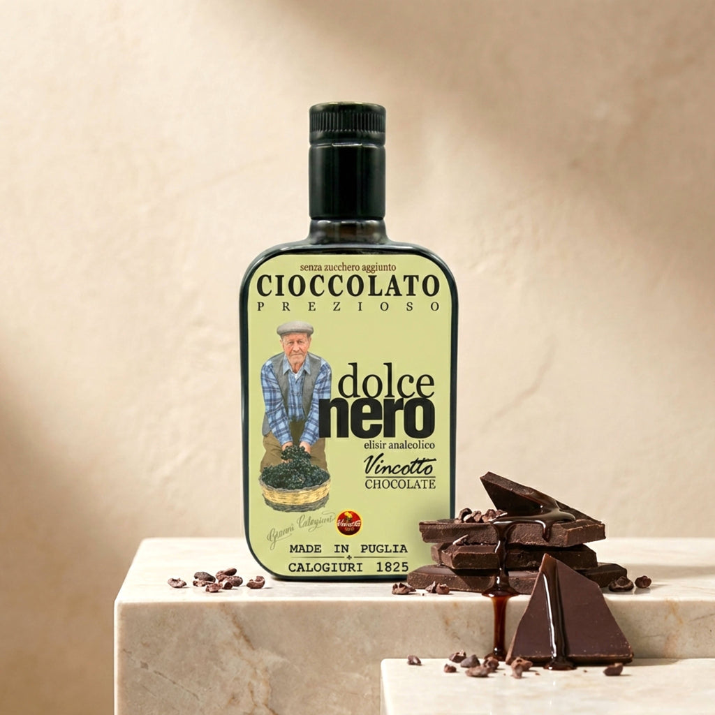 Dolce nero  Sjokoladesaus Vincotto & Mørk Sjokolade 250 ml (Tilgjengelig fra 14. august)