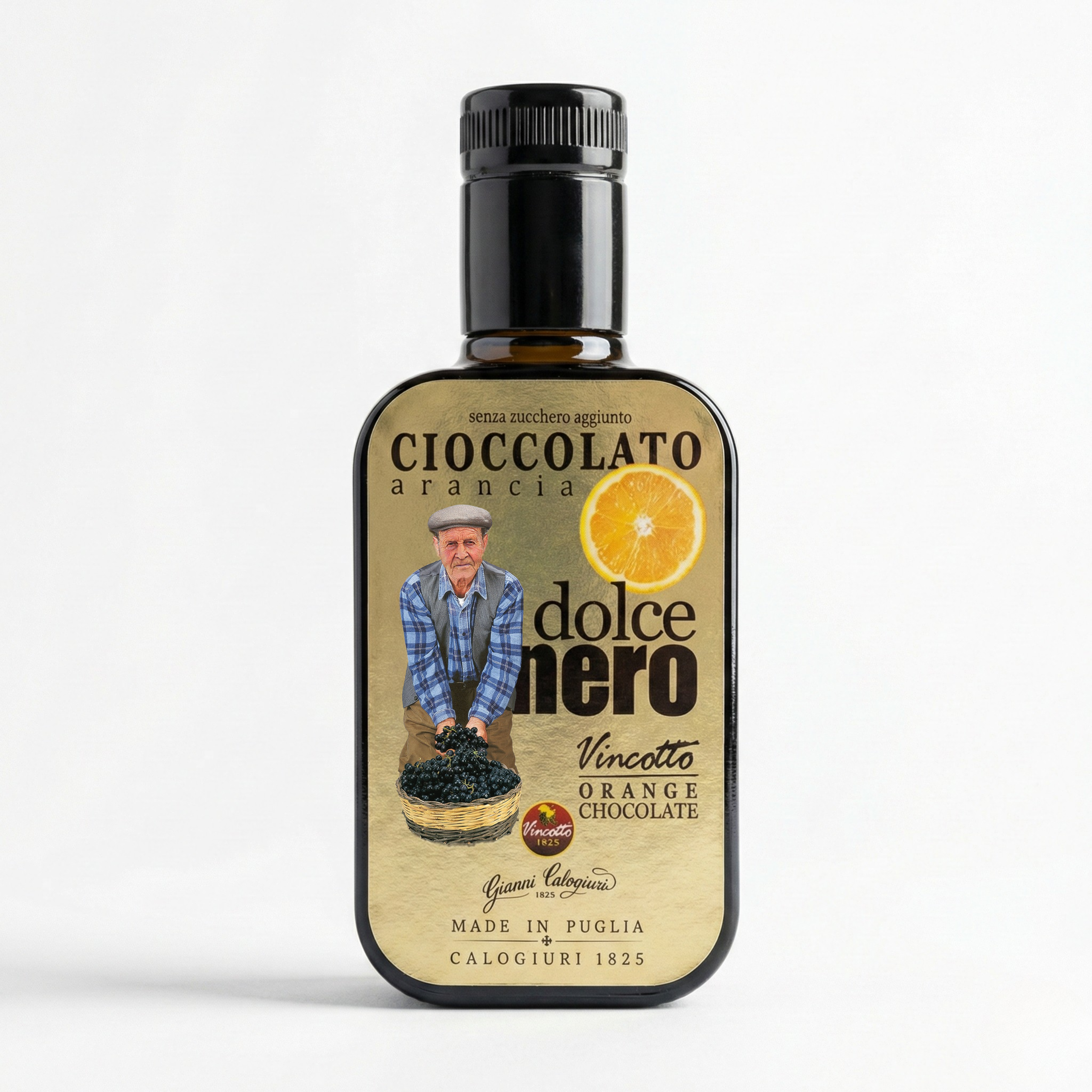Dolce nero Sjokoladesaus Vincotto, mørk sjokolade & appelsin 250 ml  (Tilgjengelig fra 14. august)