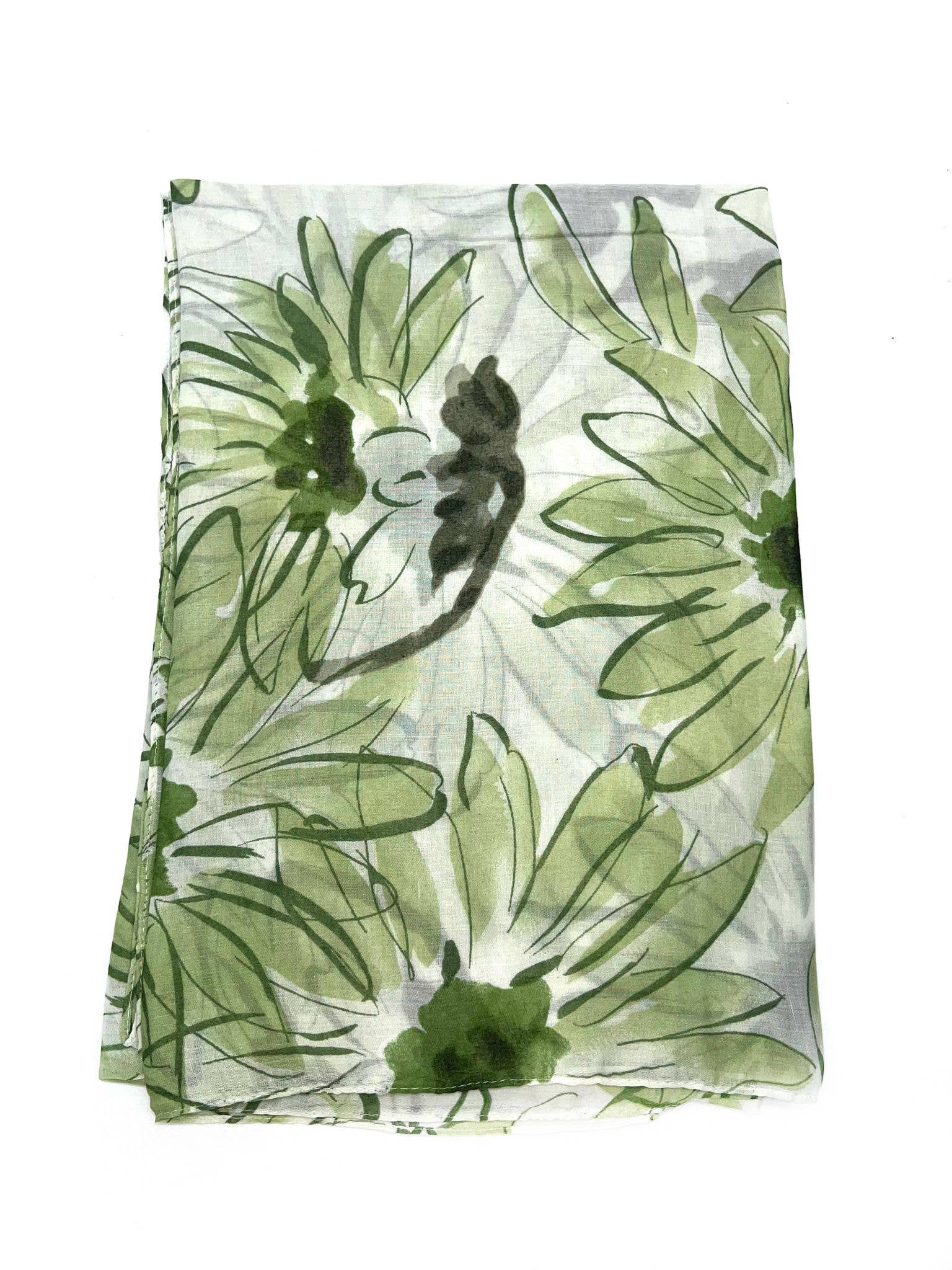 LINETA - Daisy floral skjerf