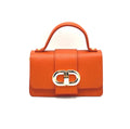 Lucca- Mini Italiensk Skinnveske - Orange