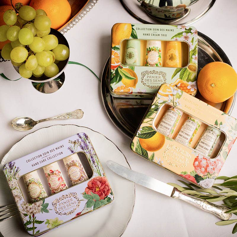Panier des Sens gavesett med håndkremer 3 x 30 ml Honning -Mandel-Provence