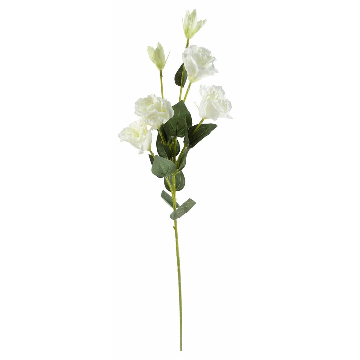 Kunstige Hvite Villrosestilker 80 cm – 1 stilk