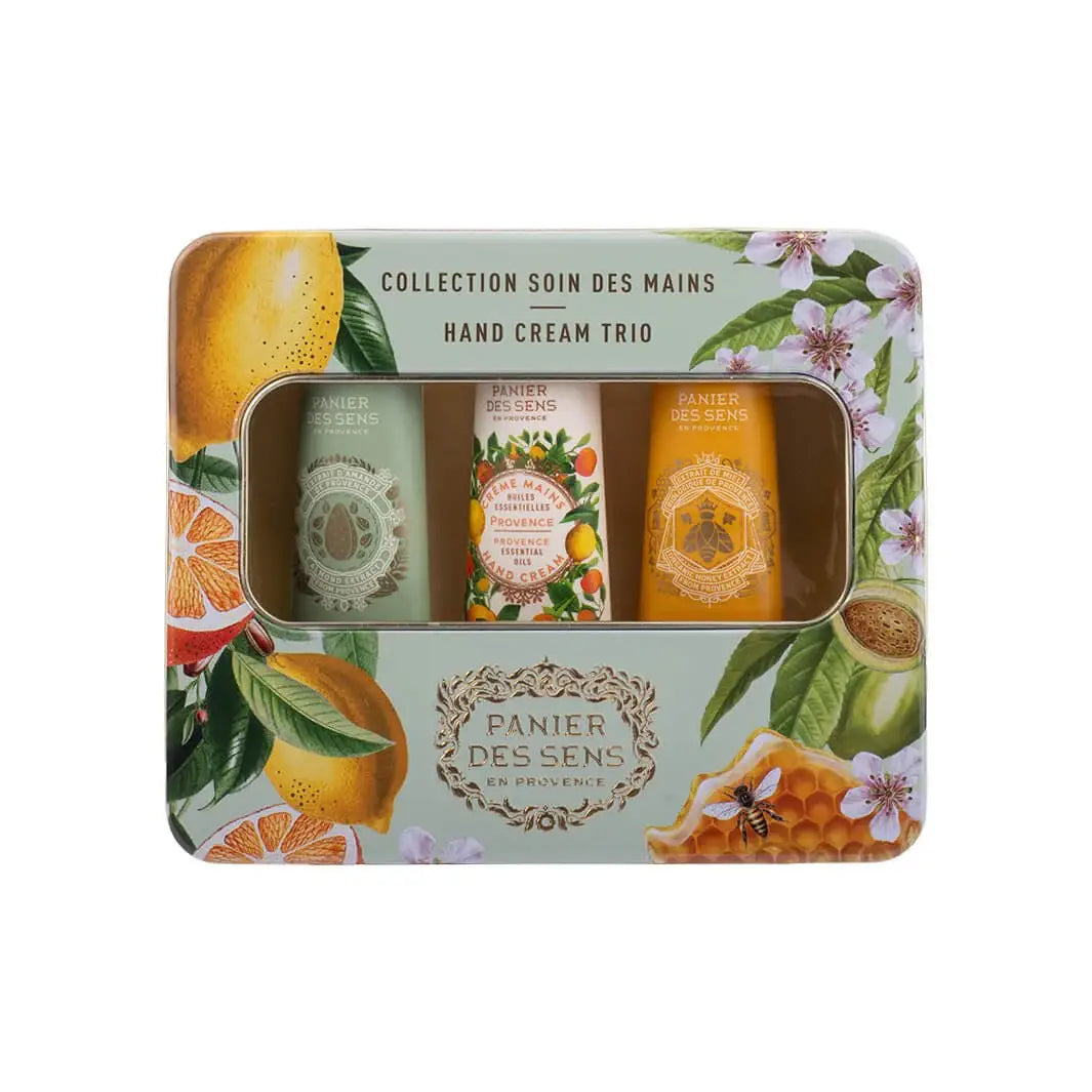 Panier des Sens gavesett med håndkremer 3 x 30 ml Honning -Mandel-Provence