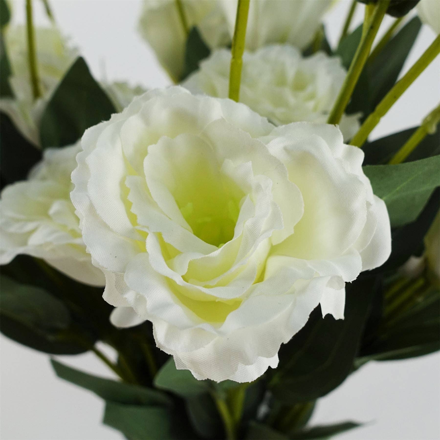 Kunstige Hvite Villrosestilker 80 cm – 1 stilk