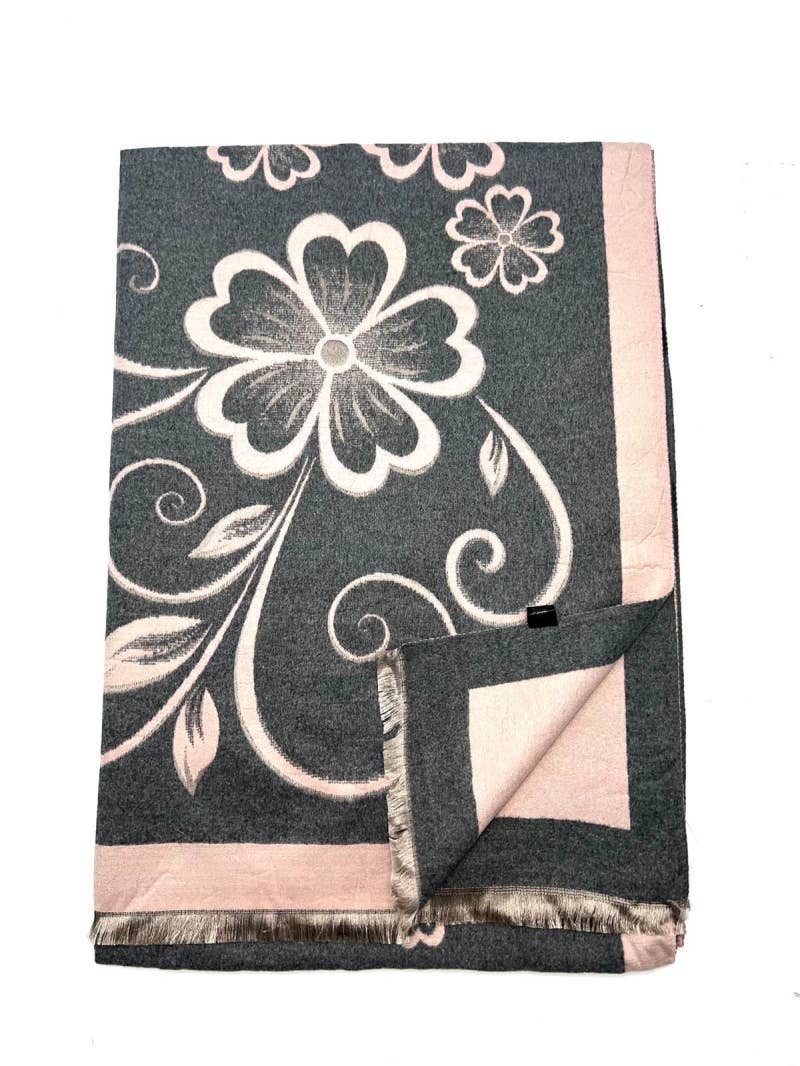 LINETA - Mykt skjerf 50% ullblandings