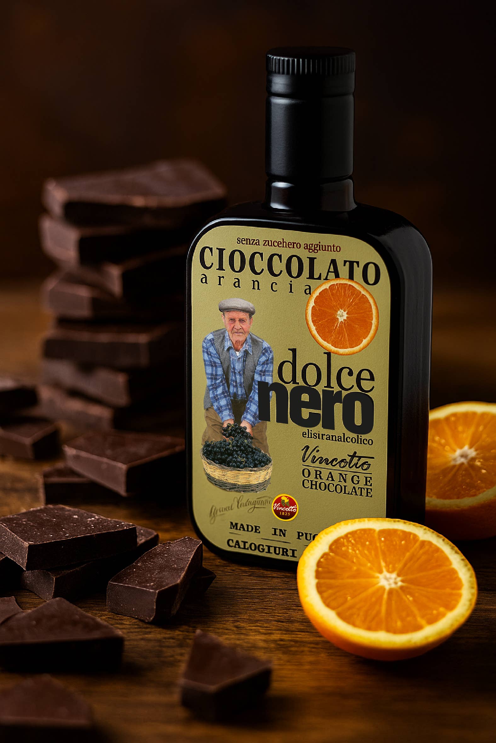 Dolce nero Sjokoladesaus Vincotto, mørk sjokolade & appelsin 250 ml  (Tilgjengelig fra 14. august)