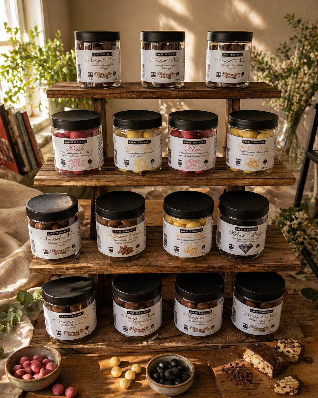NORDIC GARDEN Glutenfri lakris med bringebær & rabarbra 150g(Tilgjengelig fra 14. august)