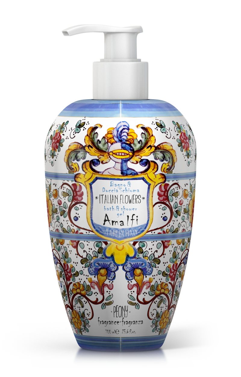 Rudy – Amalfi Peony dusjgelé og badeskum, 700 ml