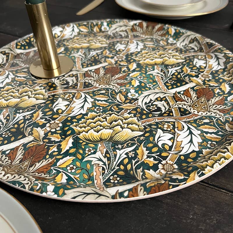 Koustrupco – Morris Windrush serveringsbrett Ø38 cm | Grønn