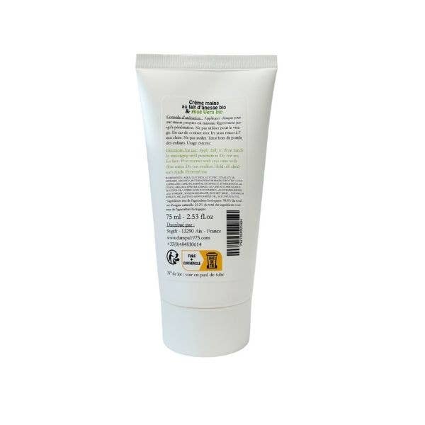 Håndkrem med Økologisk Eselmelk og Aloe vera 75 ml