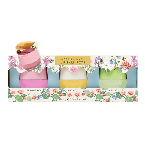 Busy Bees – gavesett med tre leppepomader