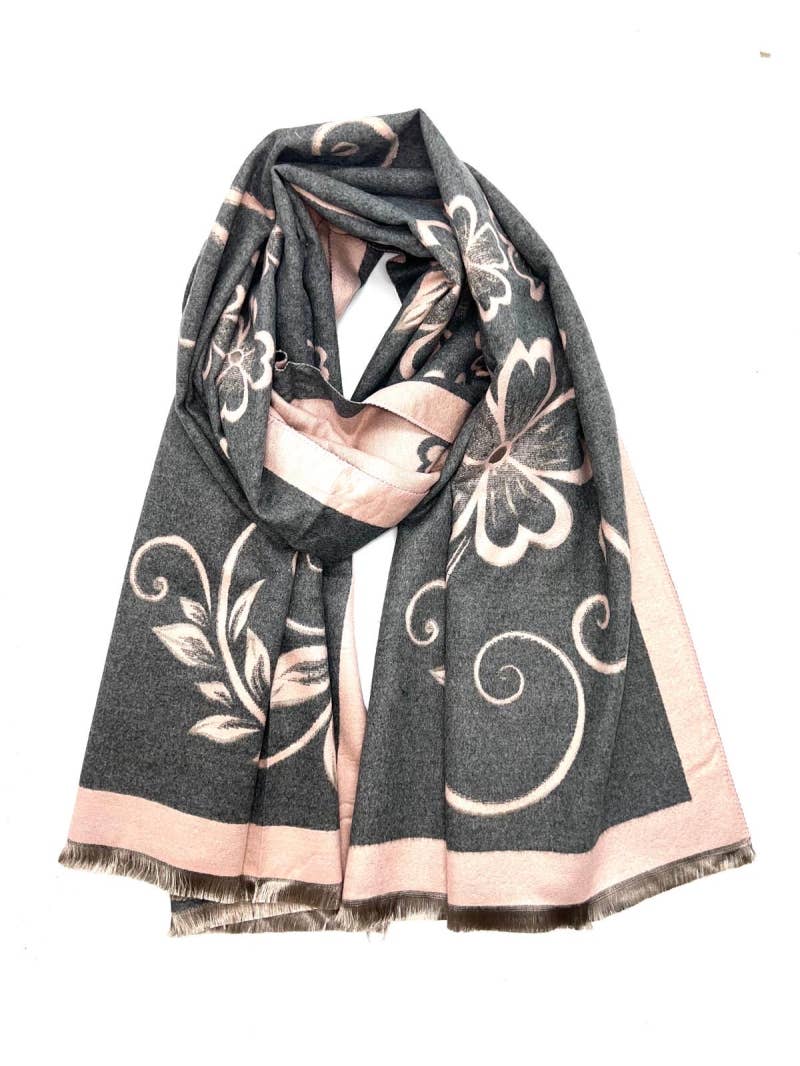 LINETA - Mykt skjerf 50% ullblandings