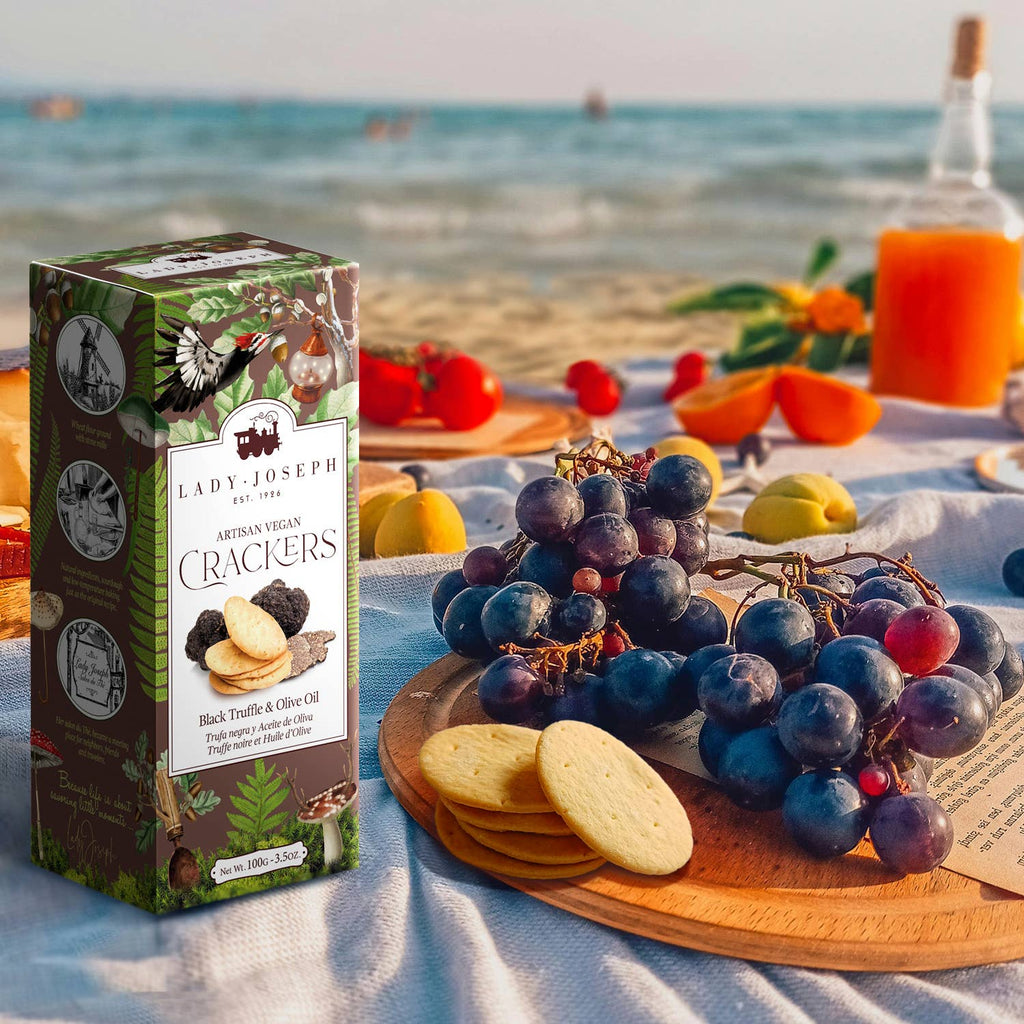 Lady Joseph – Crackers med sort trøffel & olivenolje 100 g