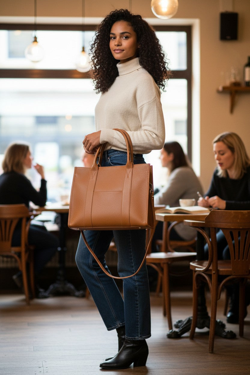 Virela Siena Tote Skinnveske