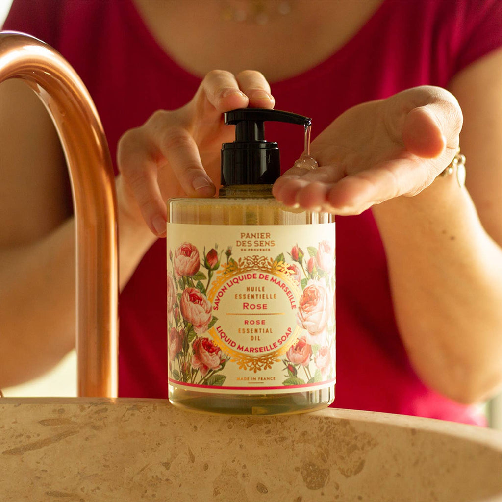 Panier des Sens – flytende Marseille-såpe 500 ml - Rose